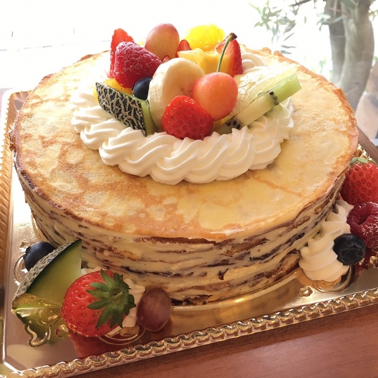 ミルクレープ バースデーケーキweb予約 松華堂 Shokado